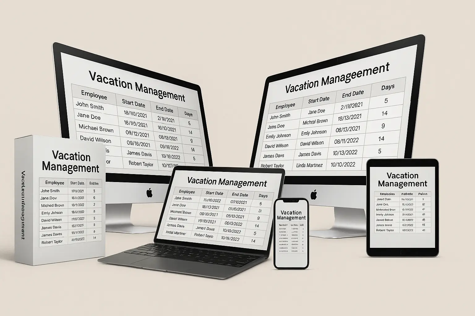 Pacote Administrativo Controle de Férias