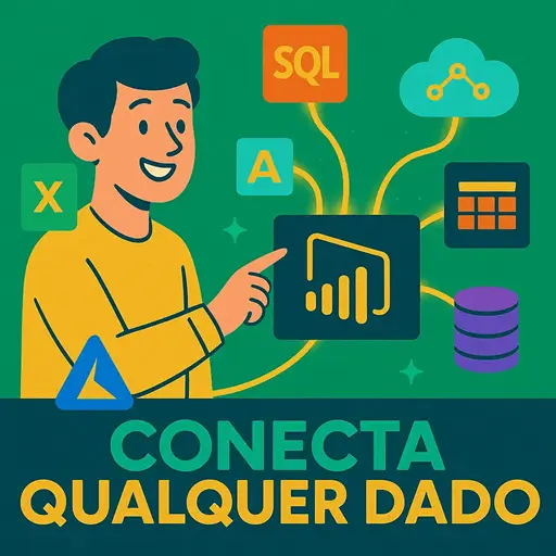 Compatível com Excel, SQL, Azure e outras fontes de dados